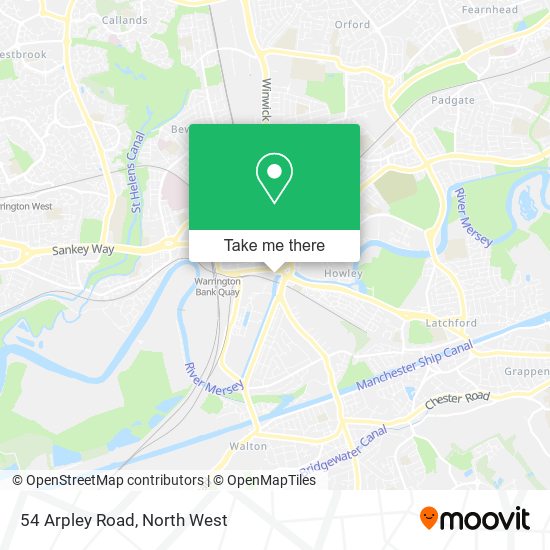 54 Arpley Road map