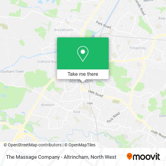 The Massage Company - Altrincham map