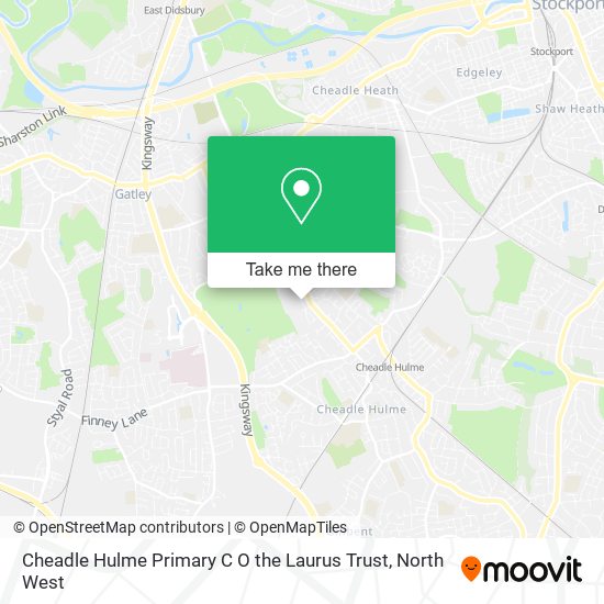 Cheadle Hulme Primary C O the Laurus Trust map