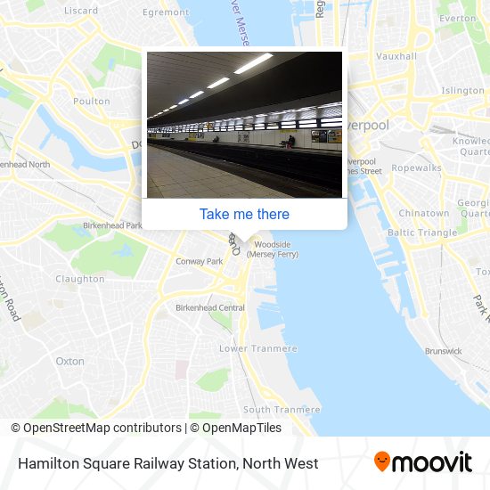 Hamilton Square Railway Station map