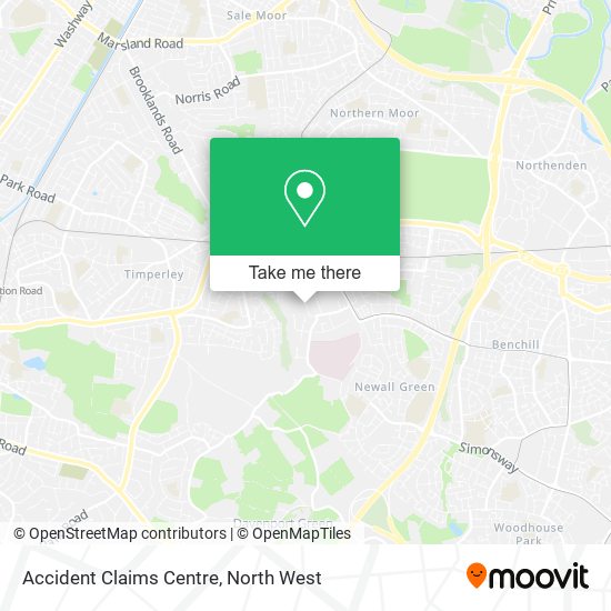 Accident Claims Centre map