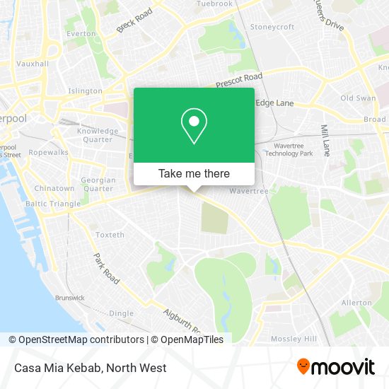Casa Mia Kebab map