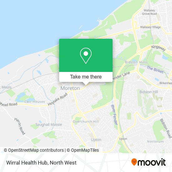 Wirral Health Hub map