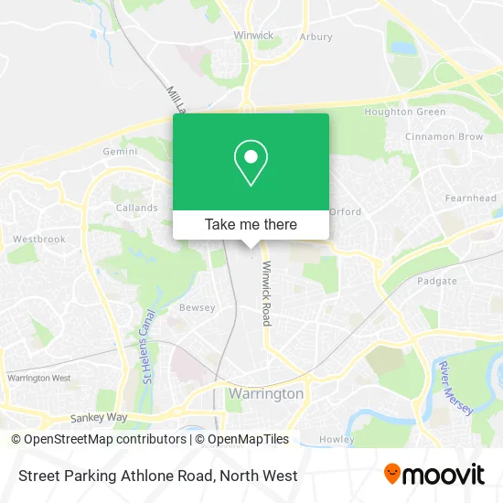 Street Parking Athlone Road map