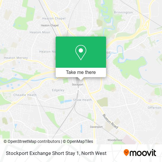 Stockport Exchange Short Stay 1 map