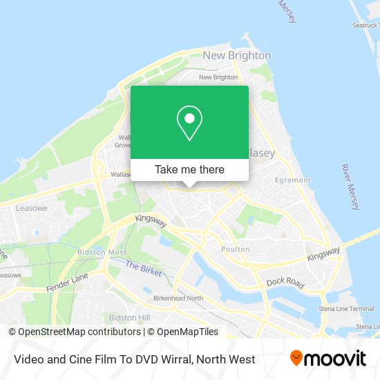 Video and Cine Film To DVD Wirral map