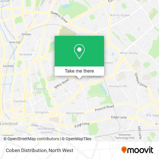 Coben Distribution map