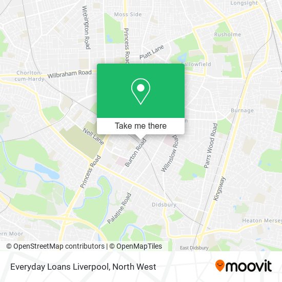 Everyday Loans Liverpool map