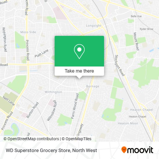 WD Superstore Grocery Store map