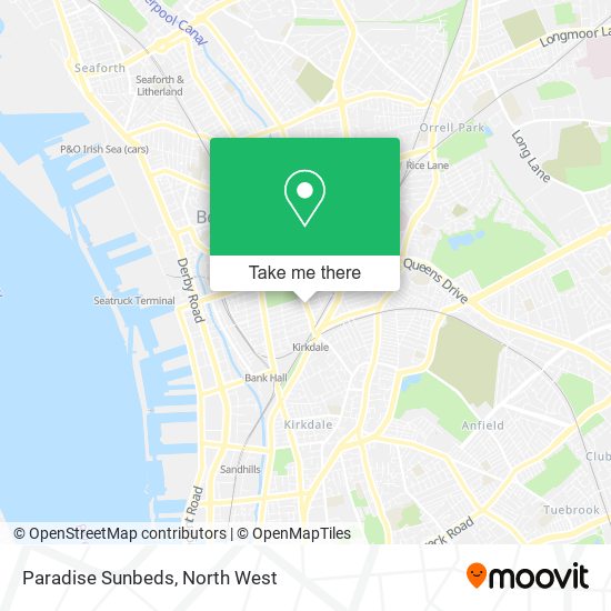 Paradise Sunbeds map