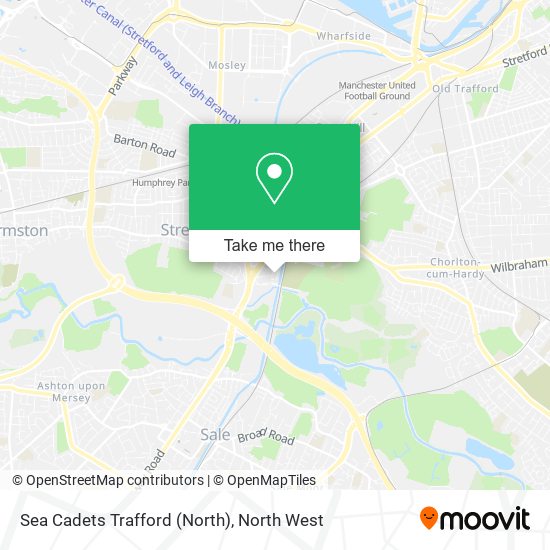 Sea Cadets Trafford (North) map