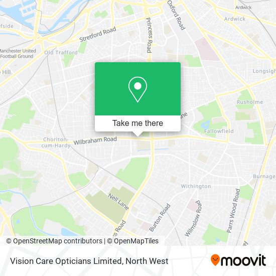 Vision Care Opticians Limited map