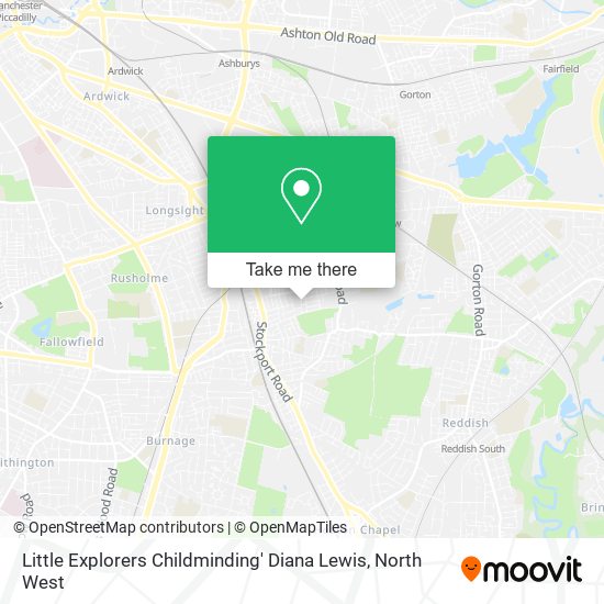 Little Explorers Childminding' Diana Lewis map