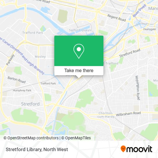 Stretford Library map