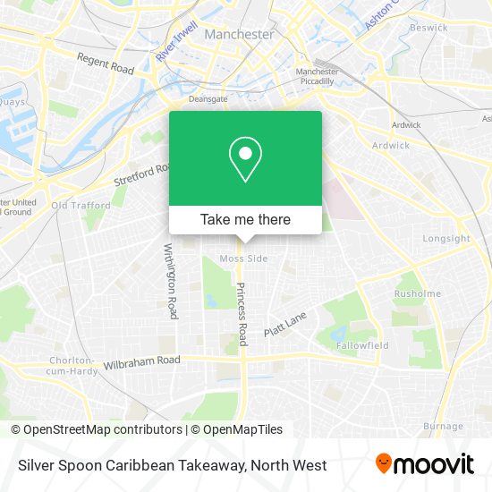 Silver Spoon Caribbean Takeaway map