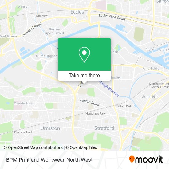 BPM Print and Workwear map