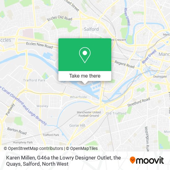 Karen Millen, G46a the Lowry Designer Outlet, the Quays, Salford map
