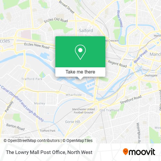 The Lowry Mall Post Office map