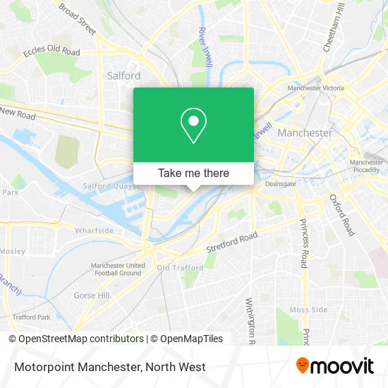 Motorpoint Manchester map