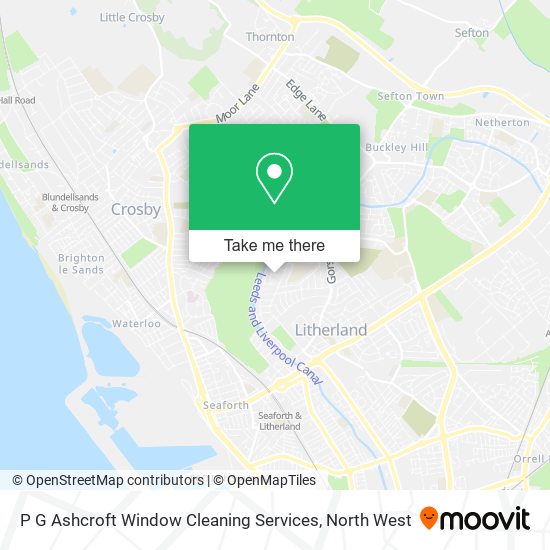P G Ashcroft Window Cleaning Services map