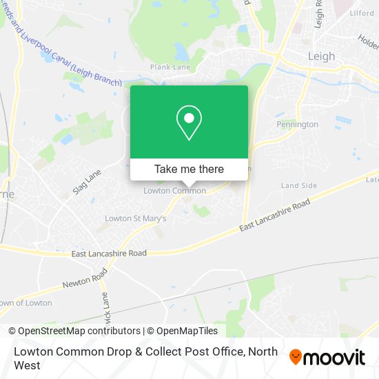 Lowton Common Drop & Collect Post Office map