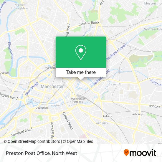 Preston Post Office map