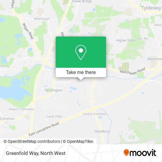 Greenfold Way map