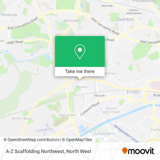 A-Z Scaffolding Northwest map