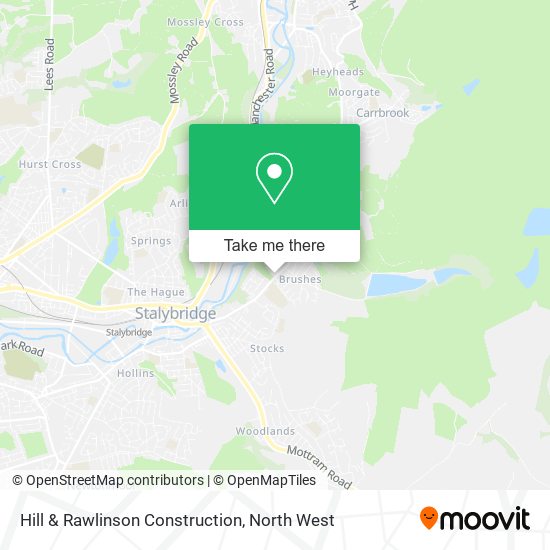 Hill & Rawlinson Construction map