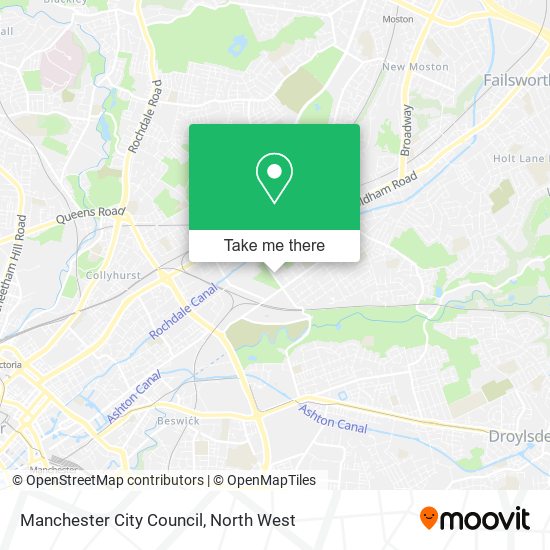 Manchester City Council map