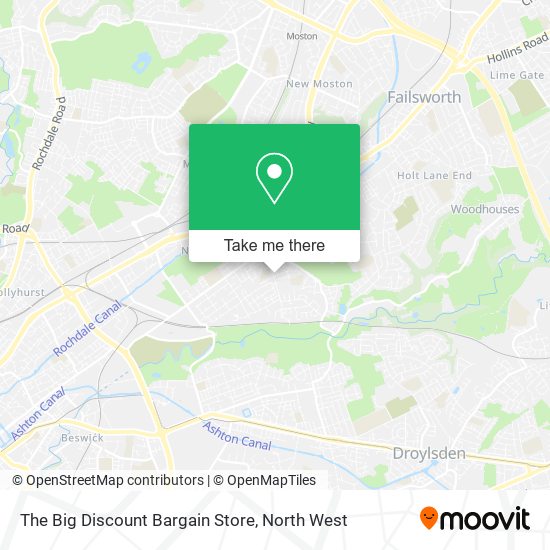 The Big Discount Bargain Store map