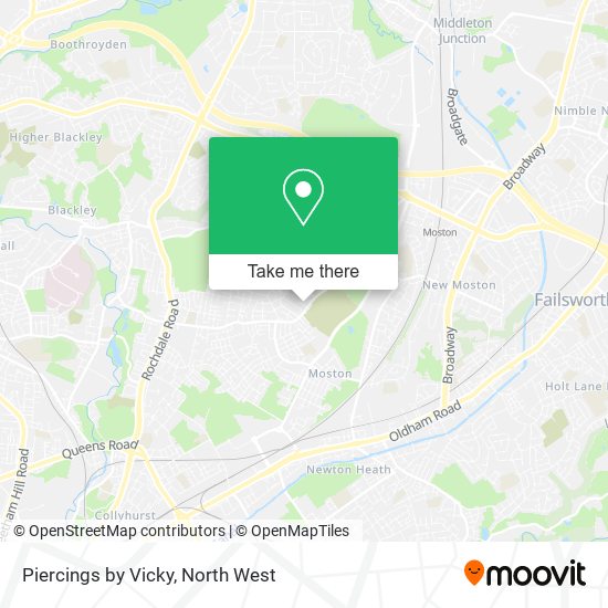 Piercings by Vicky map