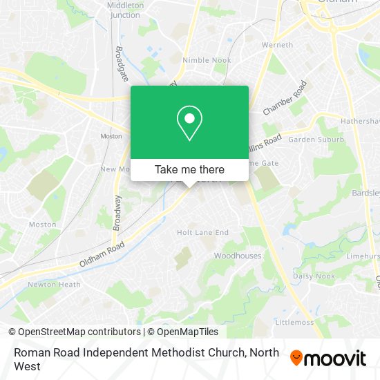 Roman Road Independent Methodist Church map