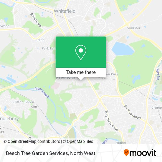 Beech Tree Garden Services map
