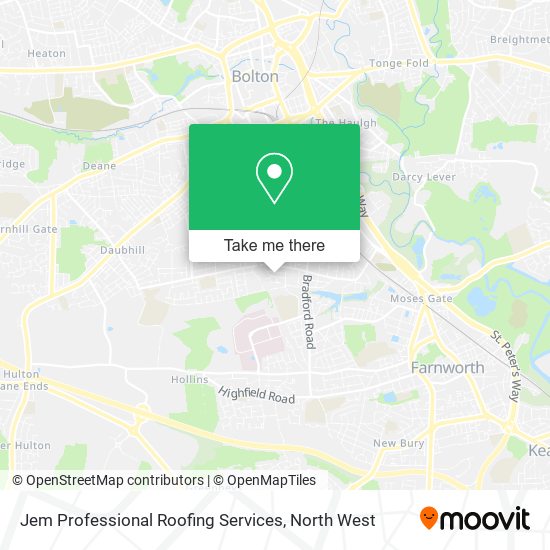 Jem Professional Roofing Services map