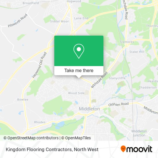 Kingdom Flooring Contractors map