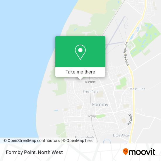 Formby Point map