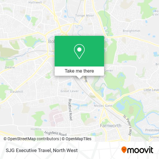SJG Executive Travel map