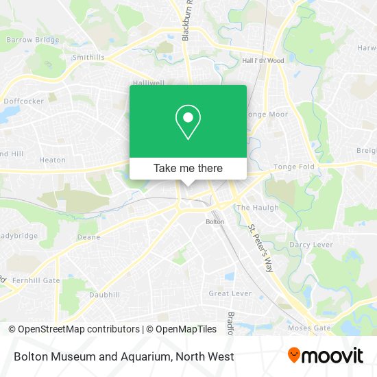 Bolton Museum and Aquarium map