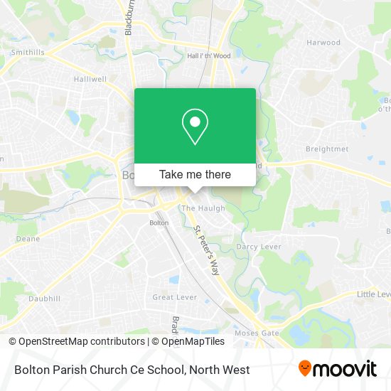 Bolton Parish Church Ce School map
