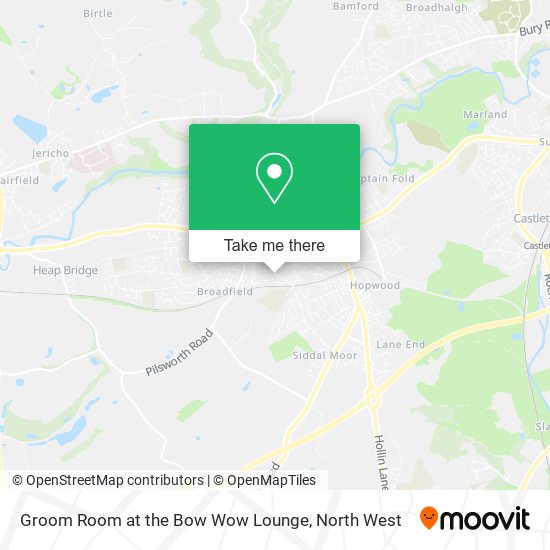 Groom Room at the Bow Wow Lounge map