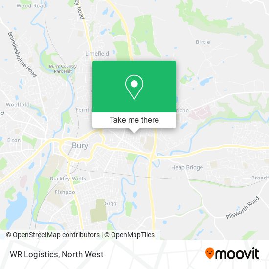 WR Logistics map