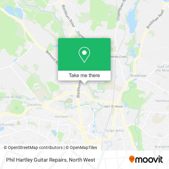 Phil Hartley Guitar Repairs map