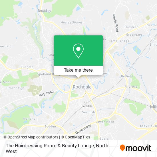 The Hairdressing Room & Beauty Lounge map