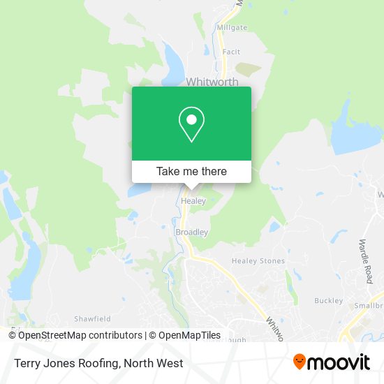 Terry Jones Roofing map