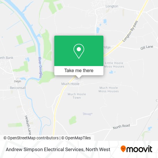 Andrew Simpson Electrical Services map