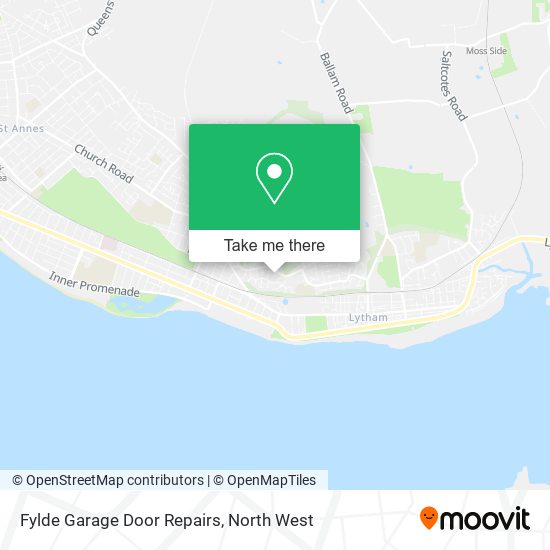 Fylde Garage Door Repairs map