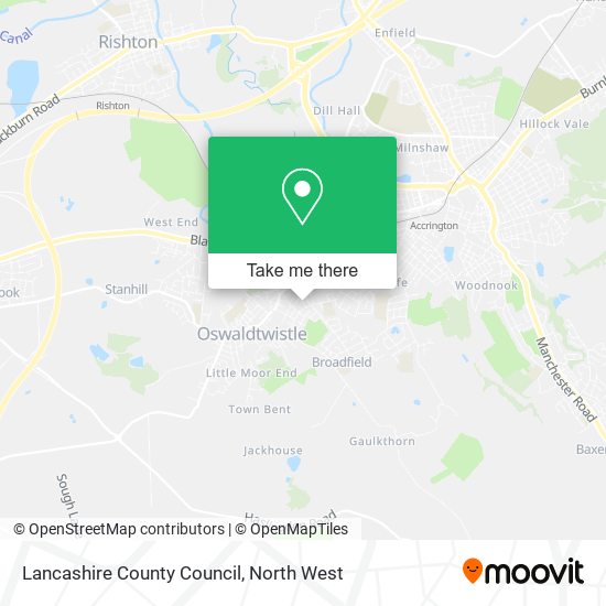 Lancashire County Council map