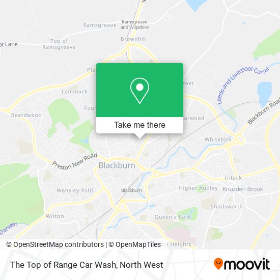 The Top of Range Car Wash map