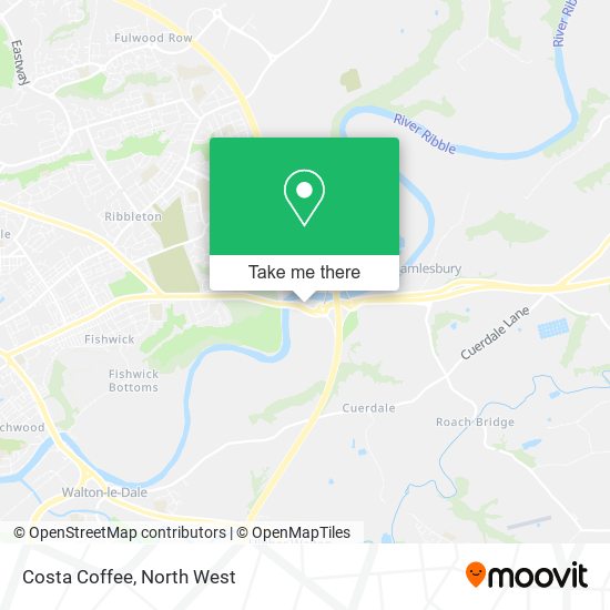 Costa Coffee map